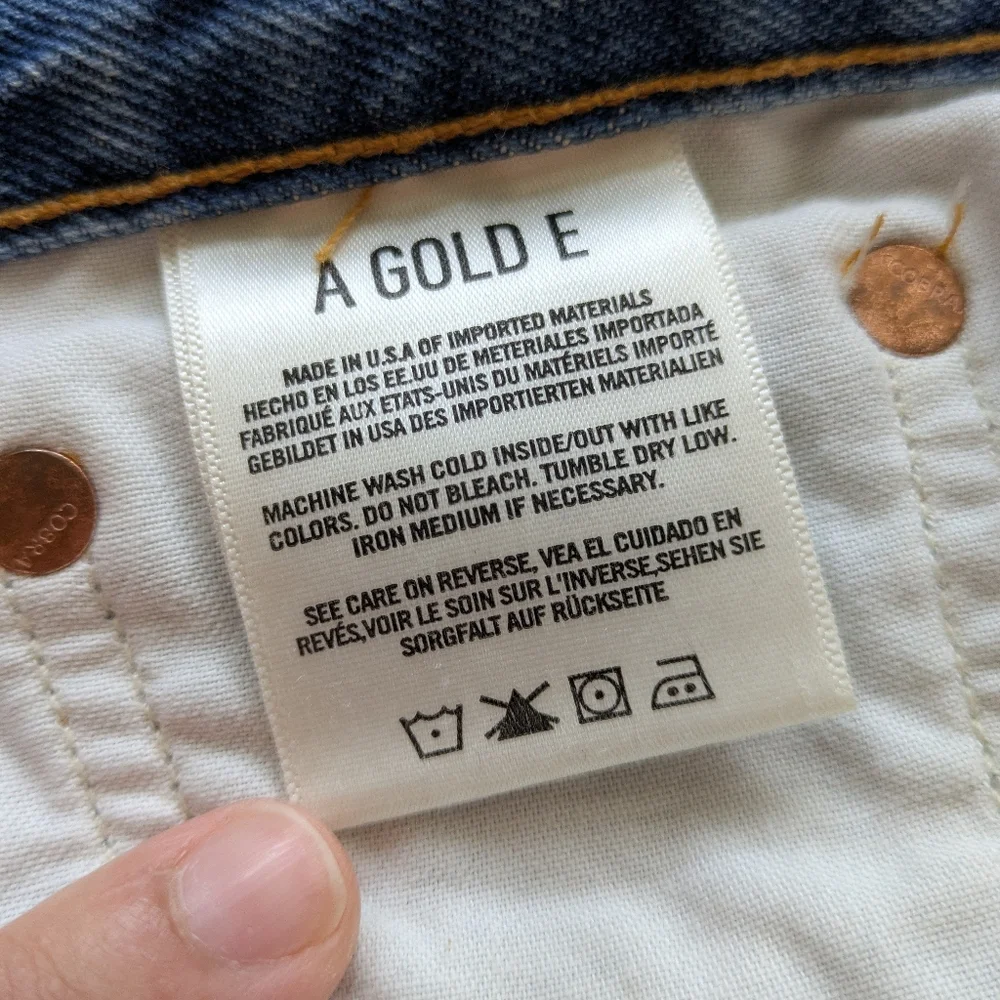 Agolde high rise tapered jeans, size 31 - Picture 4 of 6